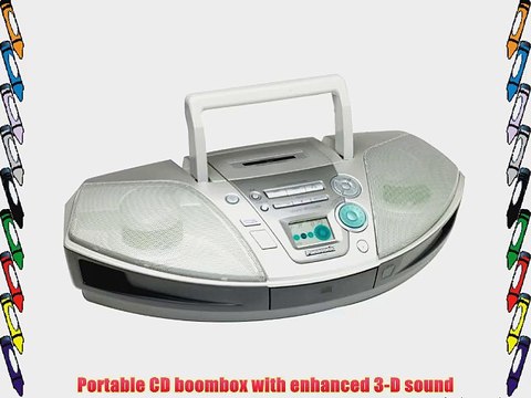 Panasonic RXES20 Digtal Tuner CD Radio Cassette Boombox