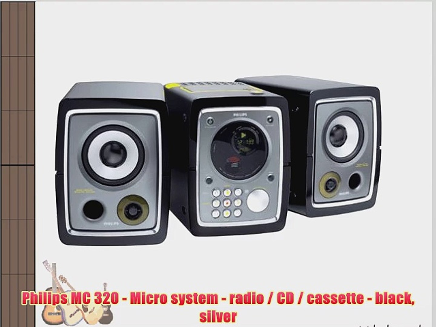 Philips MC 320 - Micro system - radio / CD / cassette - black silver -  video Dailymotion