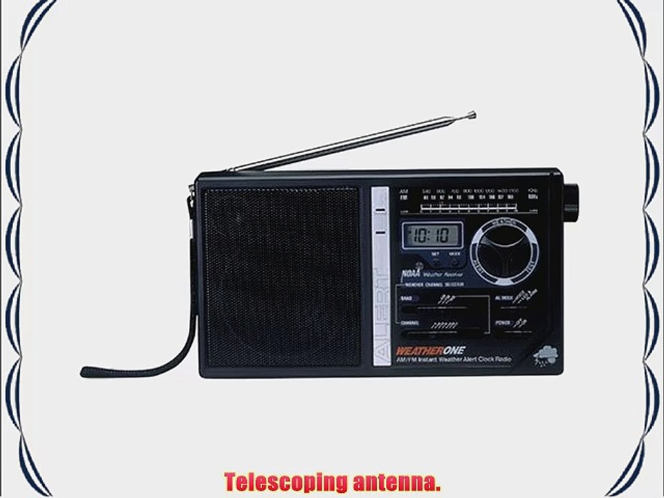 Emegency Alert Portable Weather Radio w/ AM/FM