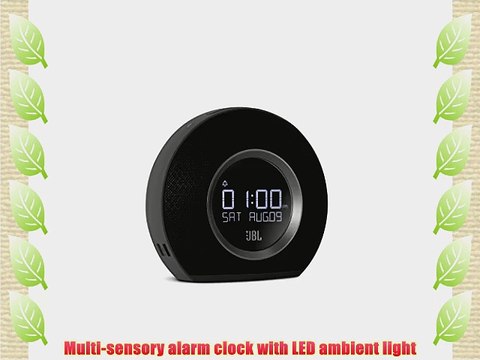 JBL Horizon Bluetooth Clock Radio with USB Charging and Ambient Light (Black)