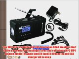 Ambient Weather WR-335 ADVENTURER2 Emergency Solar Hand Crank AM/FM/SW/WB Weather Alert Radio