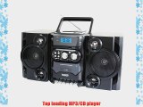 NAXA Electronics Portable MP3/CD Player with AM/FM Stereo Radio and Cassette Player/Recorder