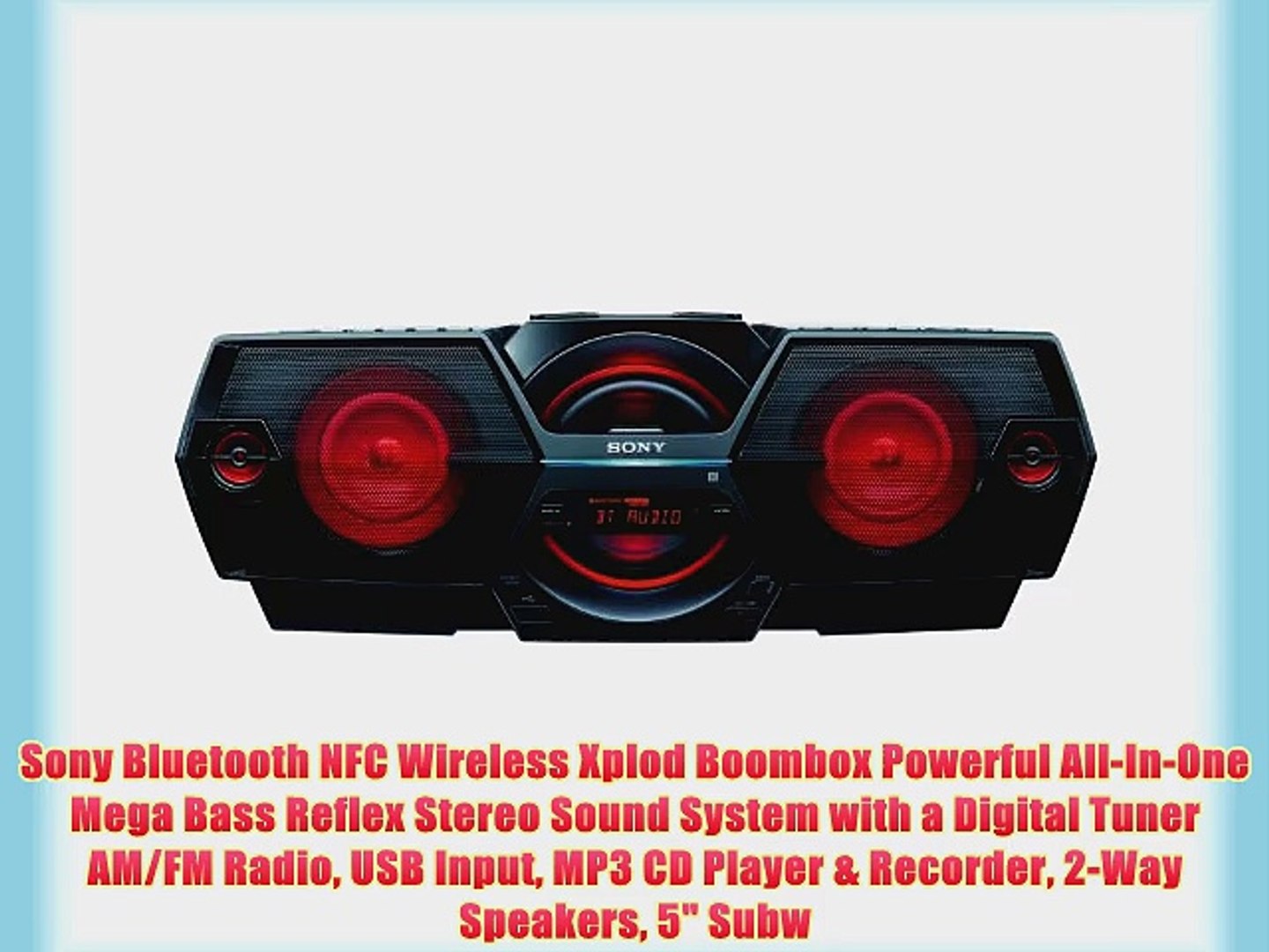 naxa electronics mp3cd bass reflex boombox