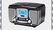 Crosley CR612-BK Corsair Retro AM/FM Radio with CD Player and Dual Alarm Clock (Black)