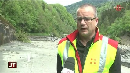 Inondations en Haute-Savoie : La D1212 lourdement endommagée