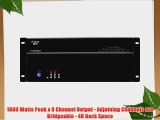 PYLE PT8000CH Rack Mount 8000-Watt 8 Channel Stereo/Mono Amplifier