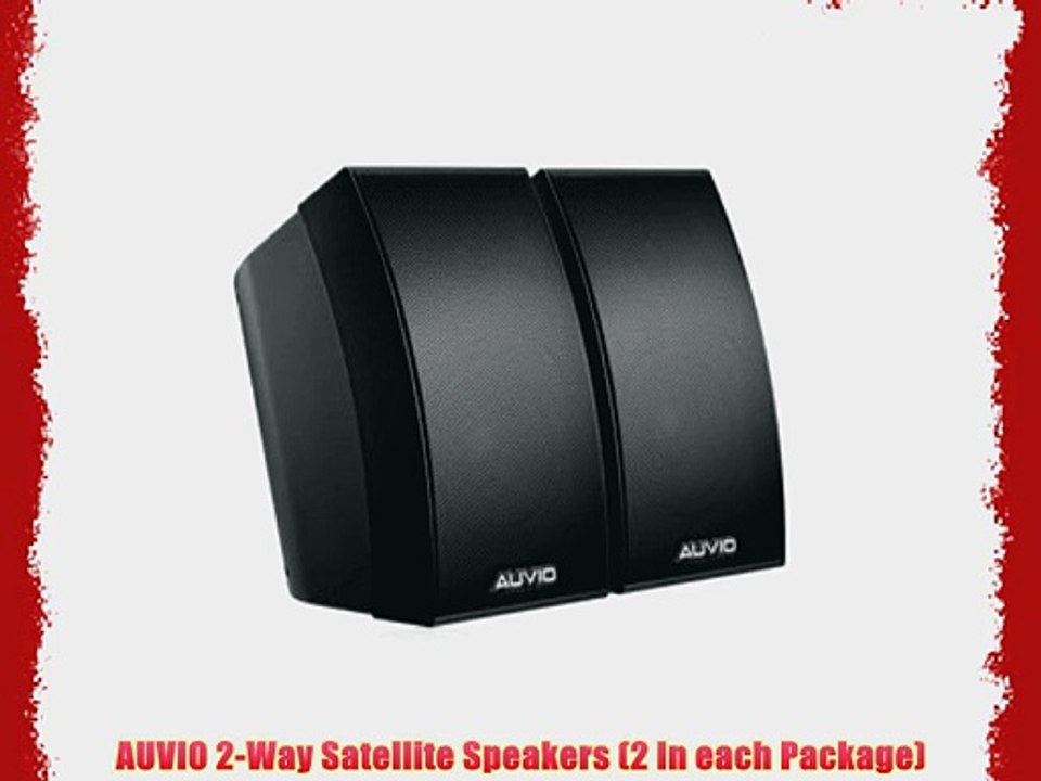 AUVIO 2-Way Satellite Speakers (2 In each Package)