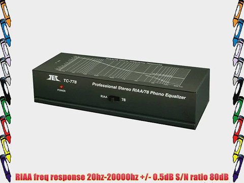 TEC TC-778 RIAA Phono Preamp w/ 78rpm Equalization Switch and Input