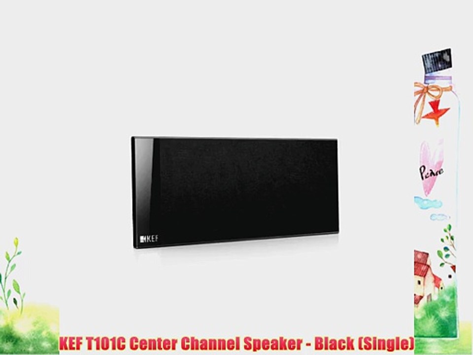KEF T101C Center Channel Speaker - Black (Single)