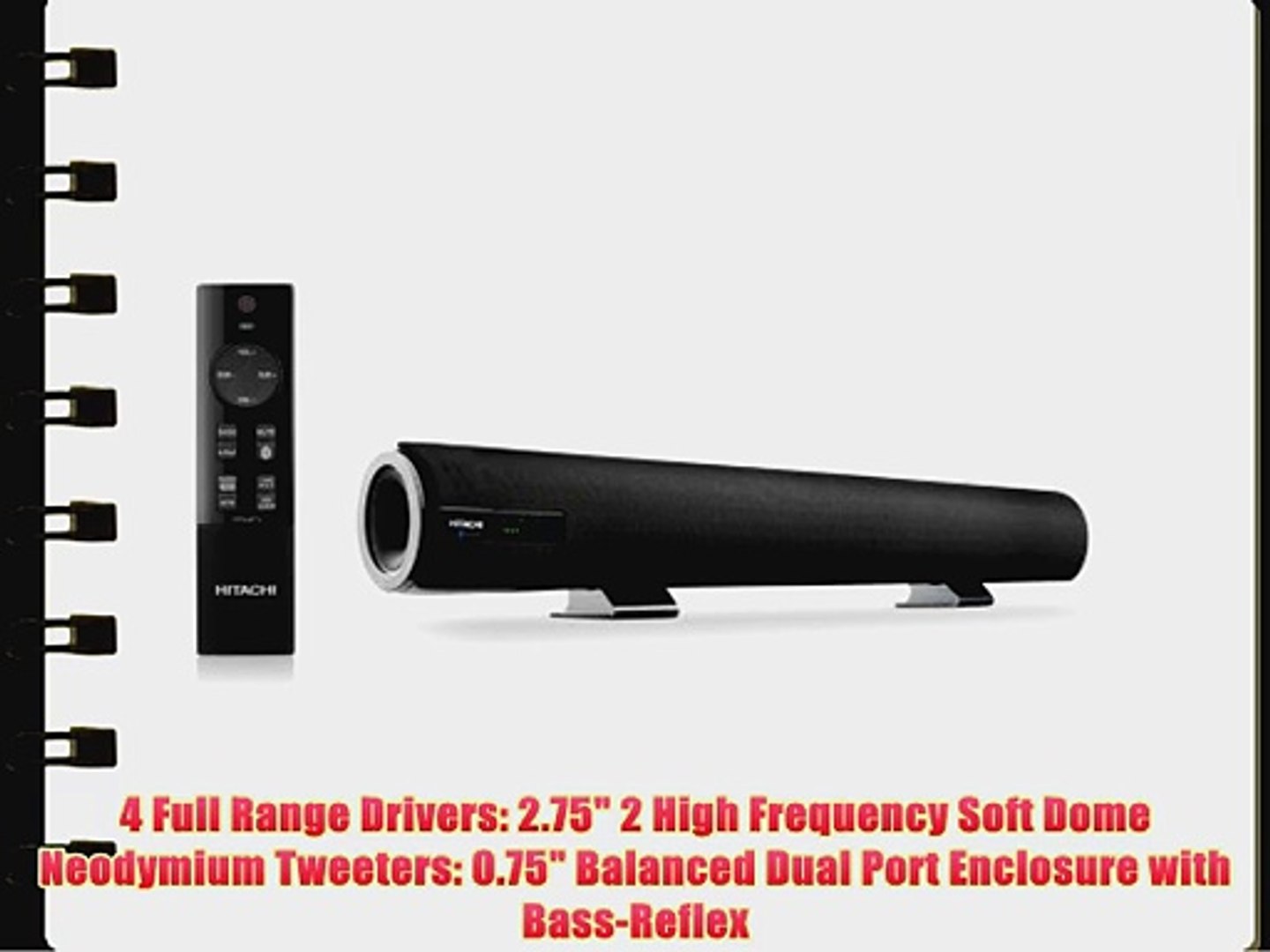 Hitachi HSB32B26 32 Class Bluetooth Sound Bar - video Dailymotion