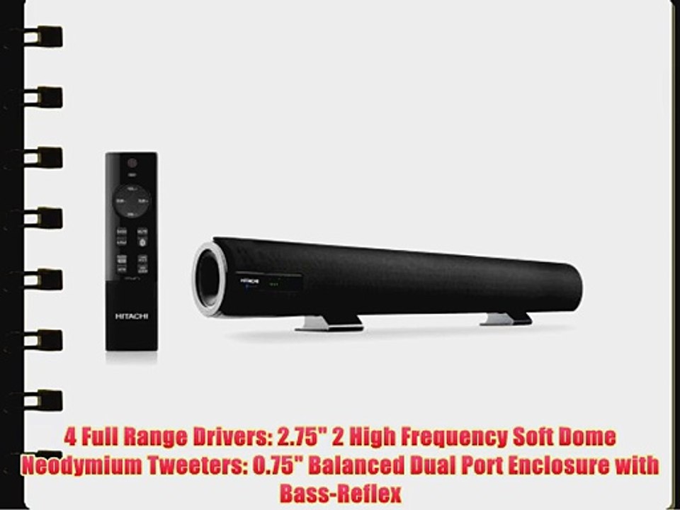 Hitachi HSB32B26 32 Class Bluetooth Sound Bar