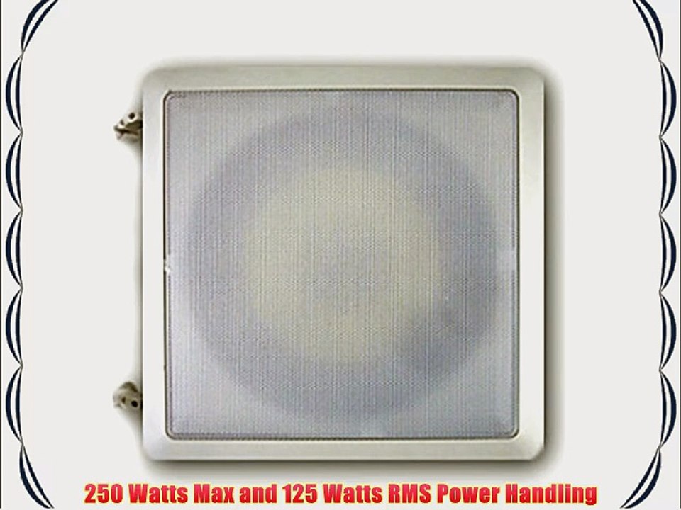 Acoustic Audio HDS8 8-Inch In Wall Kevlar Subwoofer (White)