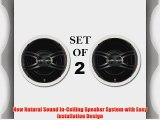 Yamaha Natural Sound Custom Easy-to-install In-Ceiling 3-Way 100 watts Speaker Set (1 Pair