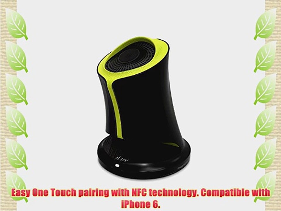 iLuv Syren Nfc-enabled Bluetooth Portable Speaker (Green). Works with all iPhones (iPhone 6
