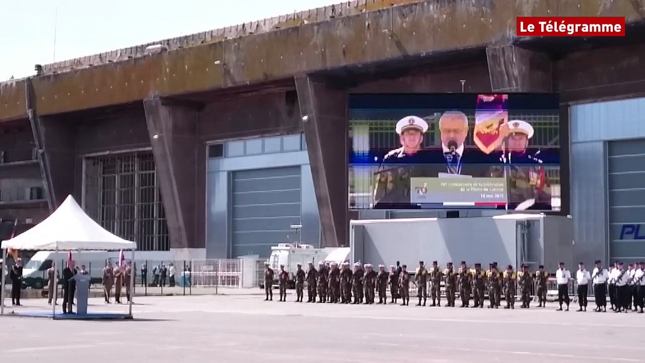 Lorient. Libération de la poche. Le discours de Jean-Yves Le Drian