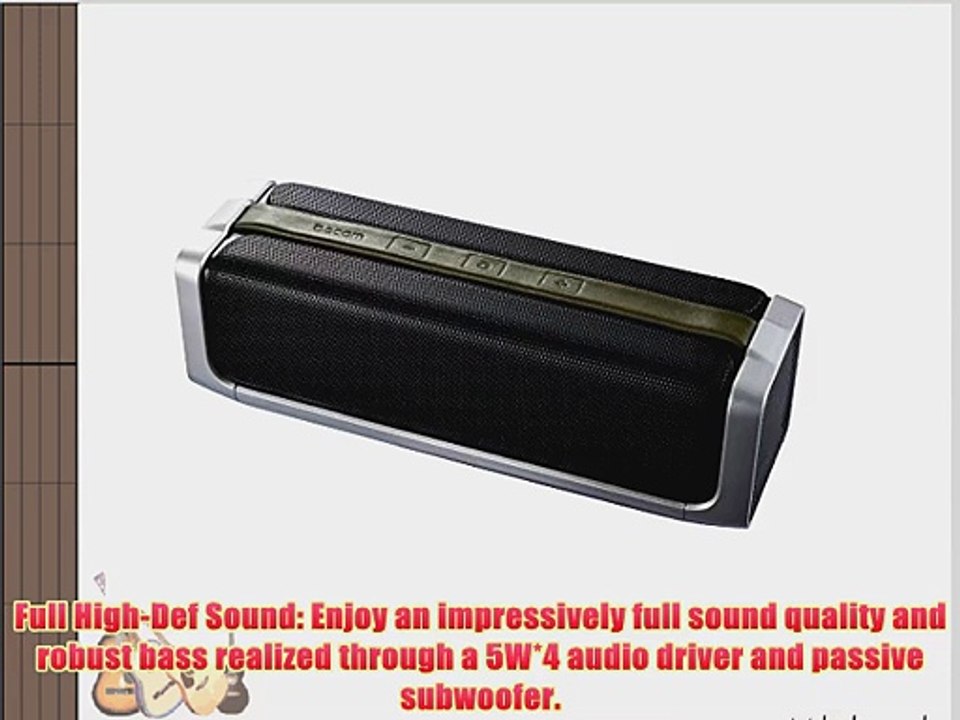 SOLEMEMO C1 Portable Wireless Bluetooth Speaker with 10 Hour Playtime and 30 Days Standby Timenfc