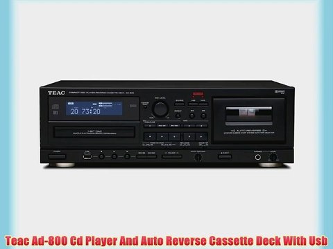 Teac Ad-800 Cd Player And Auto Reverse Cassette Deck With Usb