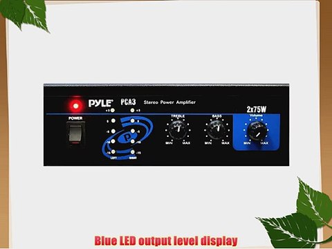 Pyle Home PCA3 150-Watt Stereo Mini Power Amplifier