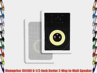 Monoprice 104100 6-1/2-Inch Kevlar 2-Way In-Wall Speaker