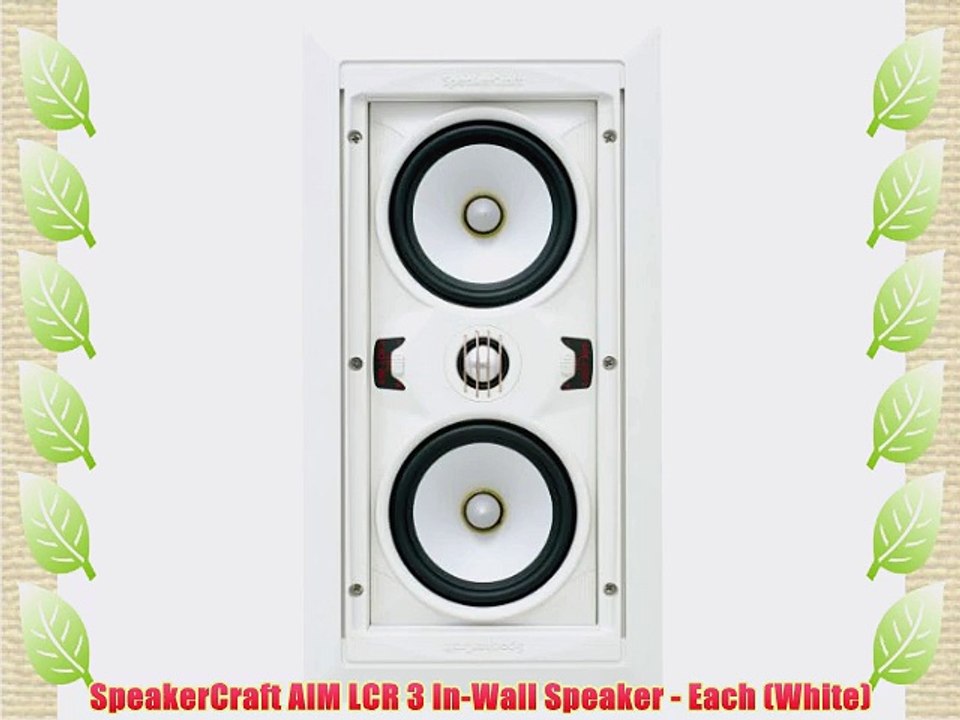 SpeakerCraft AIM LCR 3 In-Wall Speaker - Each (White)