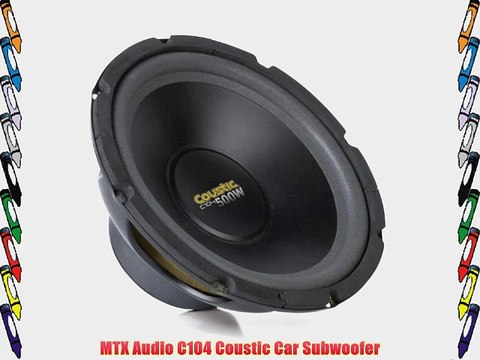 MTX Audio C104 Coustic Car Subwoofer
