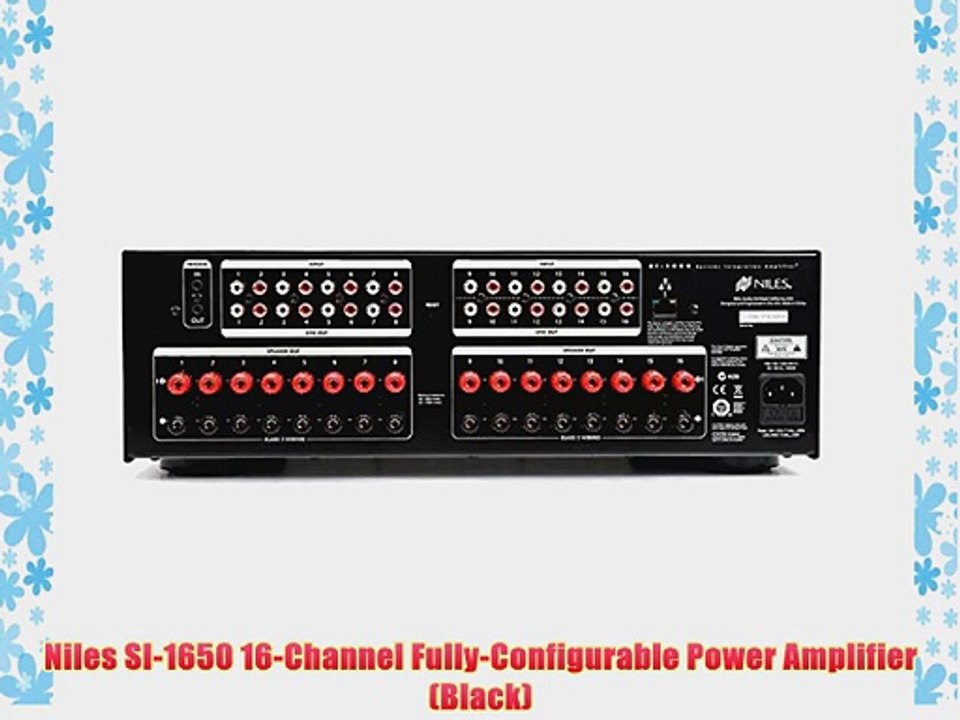 Niles SI-1650 16-Channel Fully-Configurable Power Amplifier (Black)