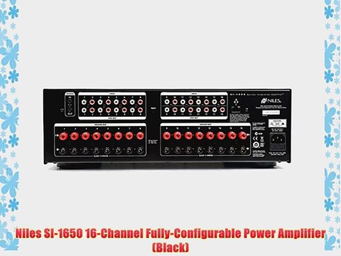 Niles SI-1650 16-Channel Fully-Configurable Power Amplifier (Black)