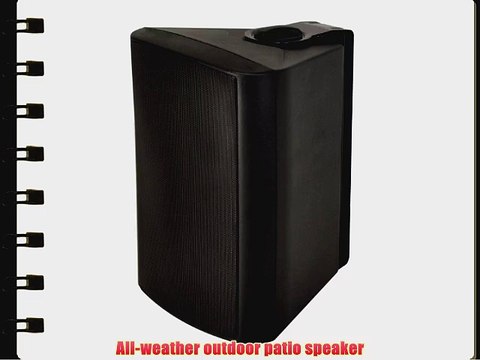 OSD Audio BTP-650 Black 6.5-inch Bluetooth Indoor or Outdoor 30-Watt Patio Speaker Pair