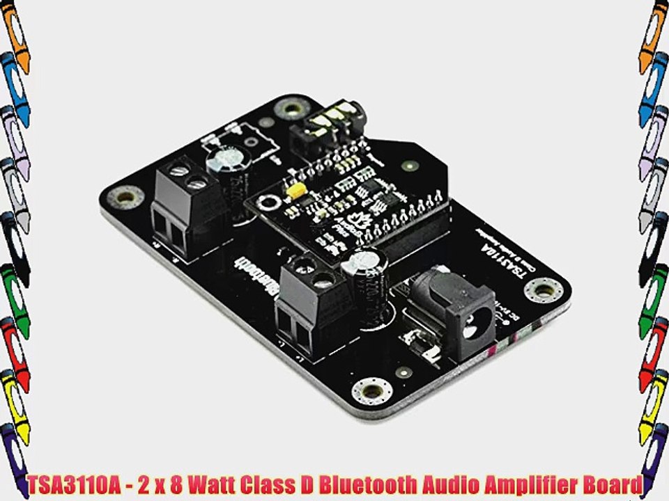 TSA3110A - 2 x 8 Watt Class D Bluetooth Audio Amplifier Board