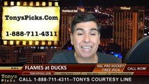 Anaheim Ducks vs. Calgary Flames Game 5 Odds Free Pick Prediction Playoff Preview 5-10-2015