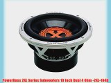 PowerBass 2XL Series Subwoofers 10 Inch Dual 4 Ohm -2XL-104D