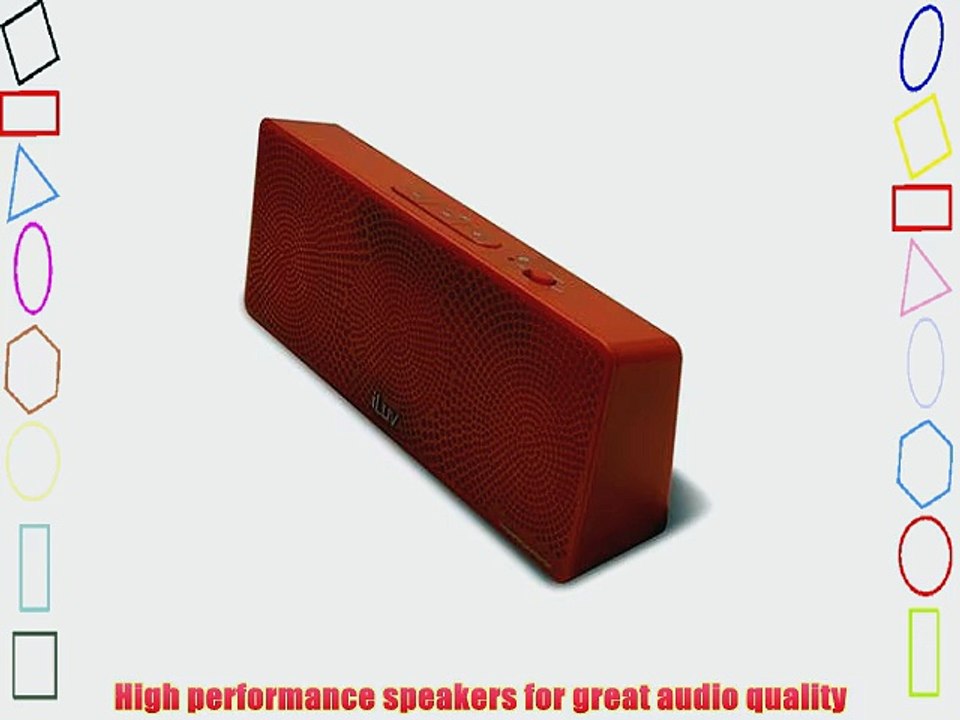 iLuv MobiTour Wireless Bluetooth Speaker for All Bluetooth Devices (iPhone 6 / 5S / 5C / 5