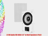 2) VM AUDIO Shaker 8 400 Watt 2 Way In-Wall Surround Sound Home Speaker (Pair)