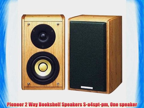 Pioneer 2 Way Bookshelf Speakers S-a4spt-pm One speaker