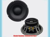 Seismic Audio Richter-8-Pair Pair of 8-Inch Raw Woofers Speaker Drivers Pro Audio PA DJ Replacements