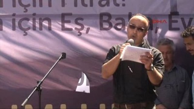 Soma-2- Madenci Aileleri Soma'da Miting Yaptı