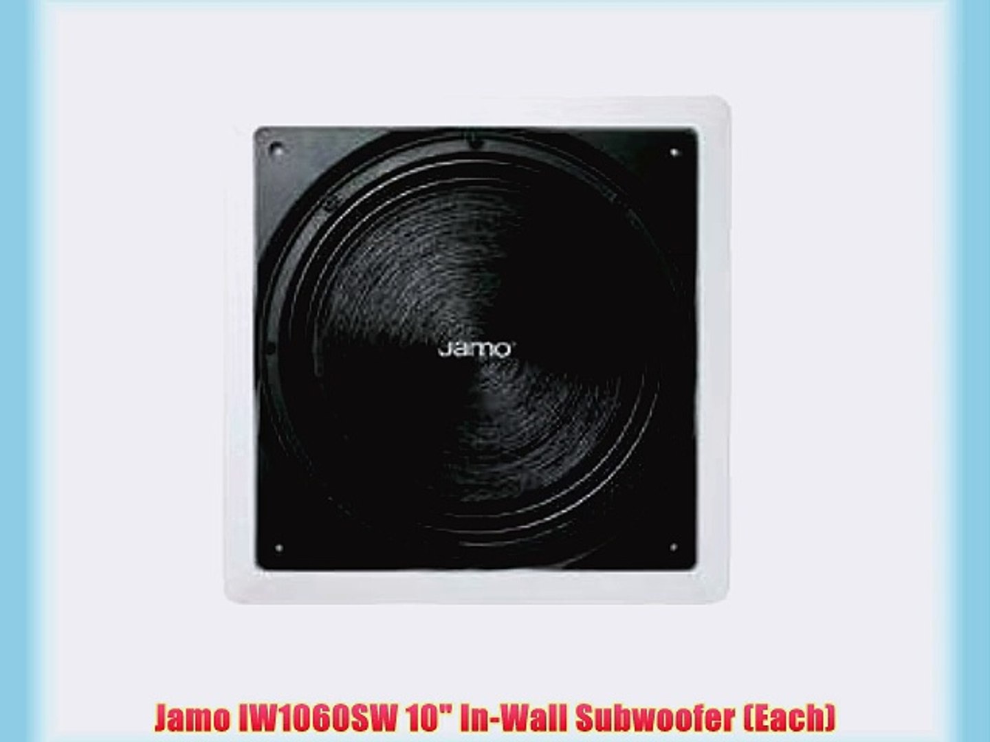 Jamo IW1060SW 10 In-Wall Subwoofer (Each) - video Dailymotion