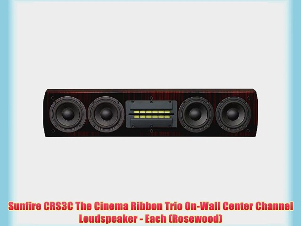 Sunfire CRS3C The Cinema Ribbon Trio On-Wall Center Channel Loudspeaker - Each (Rosewood)