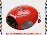 Sony ICF-CD831 PSYC Clock Radio/CD Player (Red)