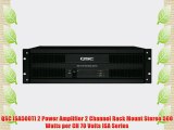 QSC ISA500Ti 2 Power Amplifier 2 Channel Rack Mount Stereo 500 Watts per CH 70 Volts ISA Series