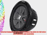 Kicker 40CWRT671 6-3/4 CompRT67 Sub 300W 1 Ohm DVC Shallow Mount Car Subwoofer