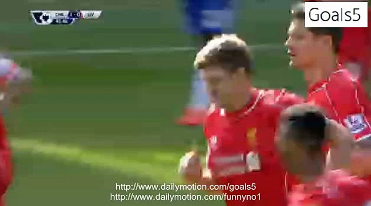 Steven Gerrard Goal Chelsea 1 - 1 Liverpool Premier League 10-5-2015