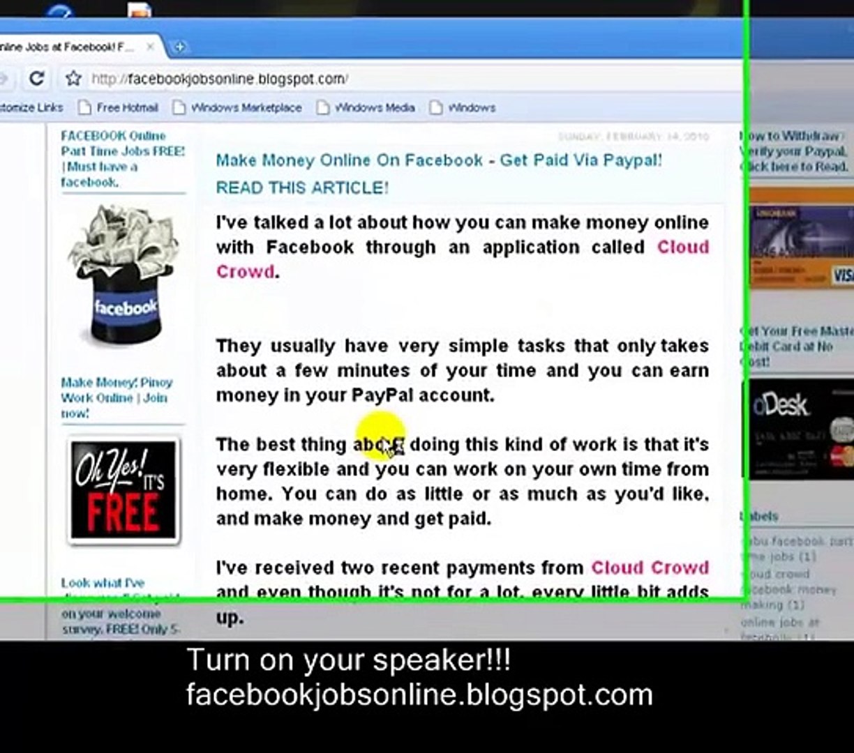 ⁣Part Time Jobs Facebook _ How to Make Money on Facebook Free