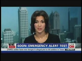 アメリカ国家緊急事態警報システムのテスト　戒厳令　Emergency Alert System Test