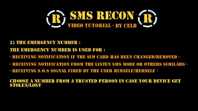How To Configure SMS Recon - Anti Theft/Lost & Monitoring App For Android