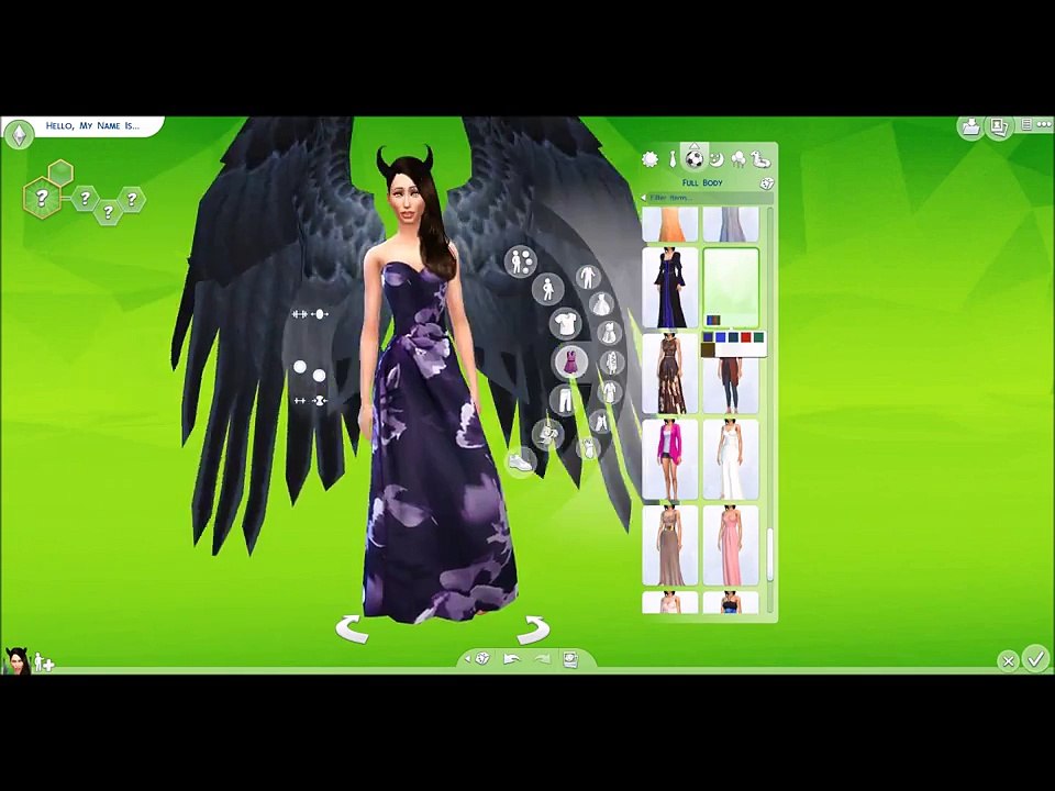 Sims 4 CAS: Maleficent