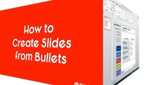How To Create PowerPoint Slides From A List Of Bullet Points