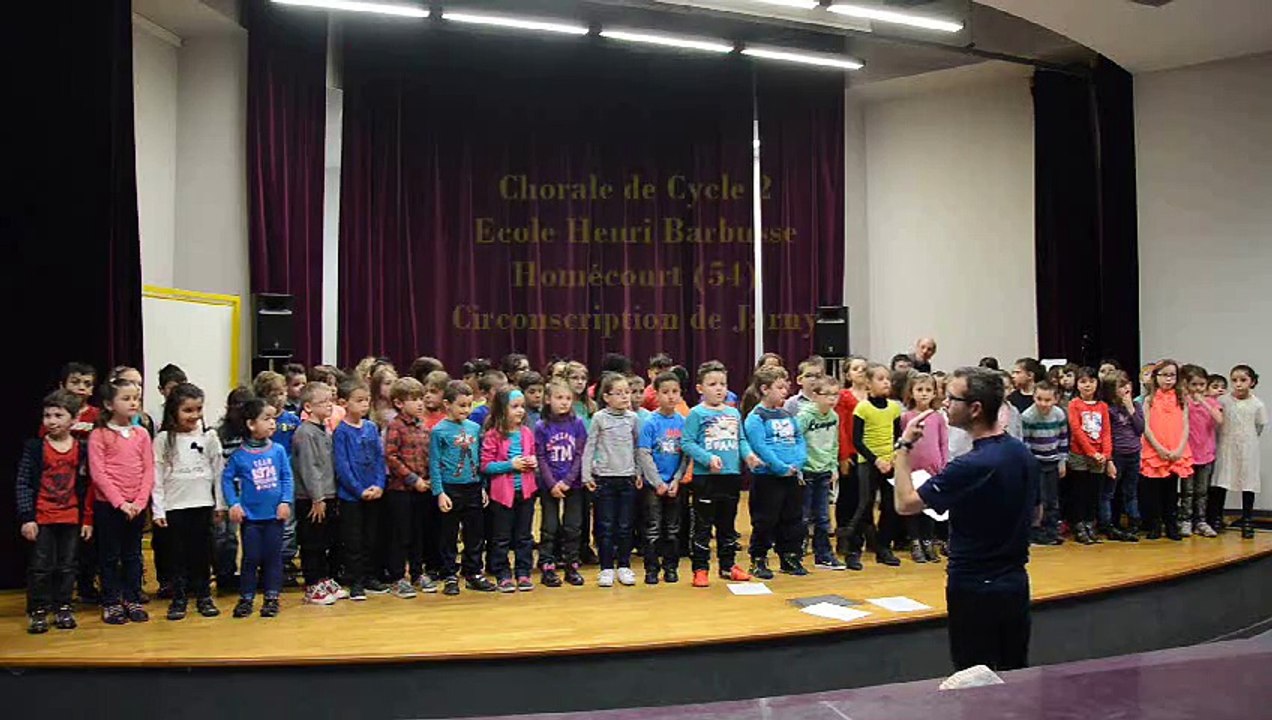 École en chœur - académie de Nancy/Metz - école Henri Barbusse - Homécourt