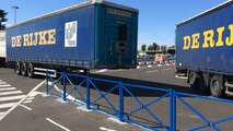 Le port d'Ouistreham bloqué par les dockers