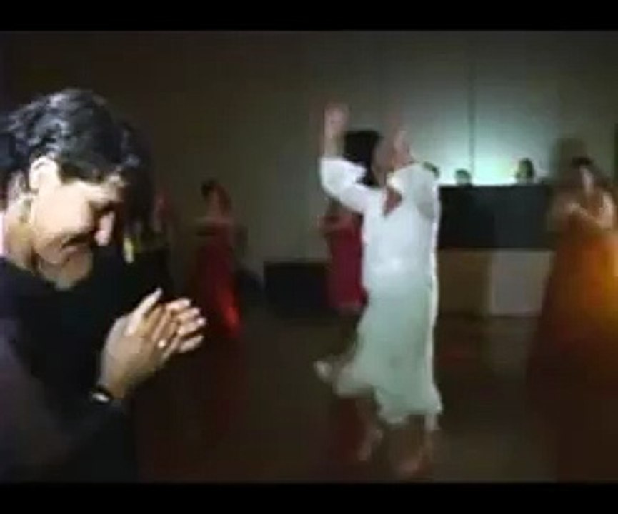 Grandma falls on the dance floor